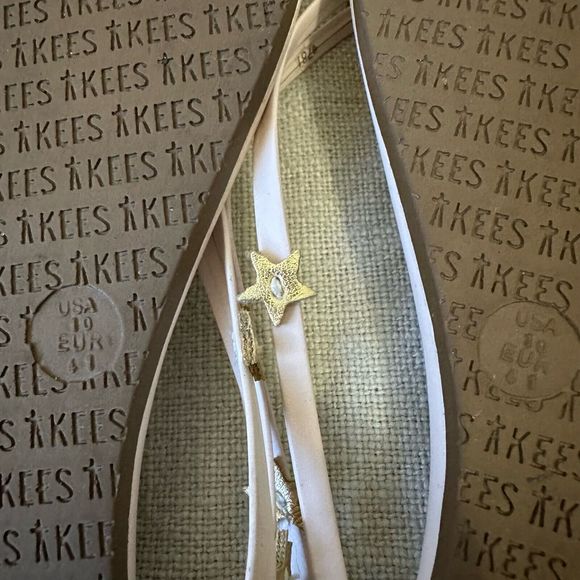 TKEES Duo Stars Flip Flop Sandals in Blush Pink Cowhide Leather - Picture 10 of 10